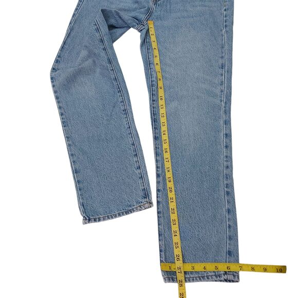 Pacsun Mom Jean Womens 26 Blue Medium Wash Denim Tapered Casual High Rise Cotton - Picture 7 of 10